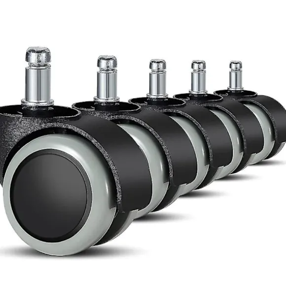 Udskiftningshjul til kontorstole på hårde gulve - 5-pak - 11 mm / 22 mm - Til gamingstole, drejestole, Pr_xx