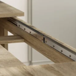 Udtrækkeligt spisebord, 180-260 cm, sæder 6-10, træ