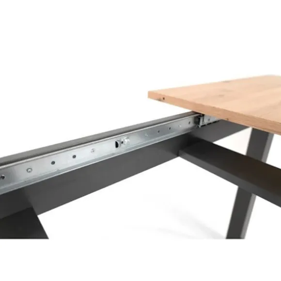 Udtrækkeligt spisebord - Sonoma eg og antracit indretning - 160-200 cm - DENVER ek trä / antracit