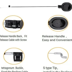 Udtræksarm Håndtag med kabel til at vælge lænestol og sofa rec one size