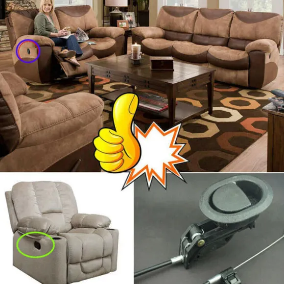 Udtræksarm Håndtag med kabel til at vælge lænestol og sofa rec one size