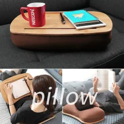 Universal bærbar computerbord med memory foam, perfekt til læsning, skrivning, farvelægning og som laptopstand