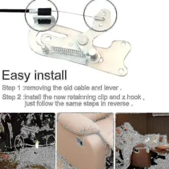 Universal Træk-Tilbage-Stol Håndtag Med Kabel, Tilbage-Stol Udskiftningsdele, Frigivelseshåndtag Til Sofa LH-1-CE