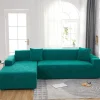 Vandtæt sofabetræk - Lysegrønt jacquardbladmønster - Til 4-personers sofa (235-300 cm)