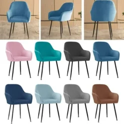 Vaskbar Stolebeskytter, Vandtæt i Kortere Perioder med Stretch Fit Design, Stretch Armlænsstol Betræk til Spisestue Banket og Hjemmebrug