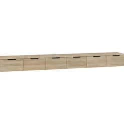 Væghængt skab - Eksklusivt hjem - Sonoma eg - 2 dele - 102 x 30 x 20 cm Sonoma ek