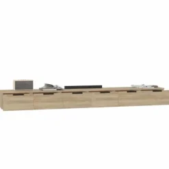 Væghængt skab - Eksklusivt hjem - Sonoma eg - 2 dele - 102 x 30 x 20 cm Sonoma ek