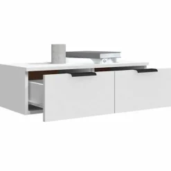 Væghængt skab - Eksklusivt hjem - 2 stk - Hvid - 68x30x20 cm Vit