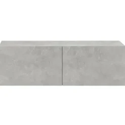 Væghængt TV-møbel - Eksklusiv Hus - Sæt med 4 dele - Betongrå - 100 x 30 x 30 cm Betonggrå