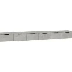 Væghængte skabe - Eksklusivt hjem - 2 dele - Beton grå - 102 x 30 x 20 cm Betonggrå