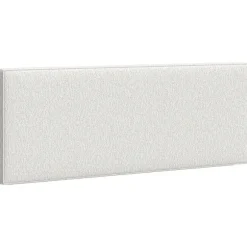 Vægmonteret sengegavl, stofbetræk, 160x60 cm, cremefarvet