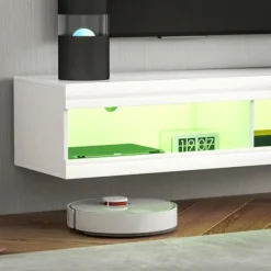 Vægmonteret TV-bord med RGB LED til 55-60 tommer TV