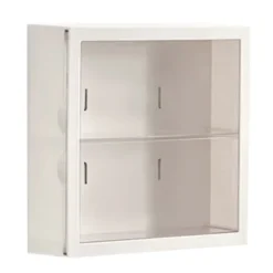 Vægmonteret Vitrineskab Blind Box Figurer Display Case Håndværksopbevaring Display Rack Støvtæt Dukkelegetøjsopbevaringsboks Hvid