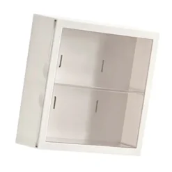 Vægmonteret Vitrineskab Blind Box Figurer Display Case Håndværksopbevaring Display Rack Støvtæt Dukkelegetøjsopbevaringsboks Hvid