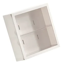 Vægmonteret vitrineskab Blind Box Figurer Display Case Håndværksopbevaring Display Rack Støvtæt Dukkelegetøjsopbevaringsboks White