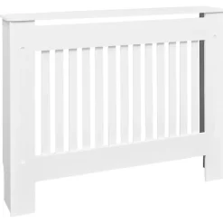 vidaXL Radiatorskjuler i MDF 112 cm hvid Vit white