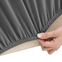 vidaXL Sofabetræk til 3-personers sofa med stræk Antracitfarvet Polyester Jersey (YH) Antracit silver
