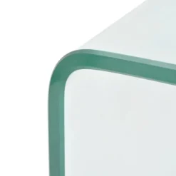 vidaXL Sofabord hærdet klart glas 100x48x33 cm