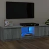 vidaXL TV-bord med LED-belysning Sonoma Grå 120x30x36 cm