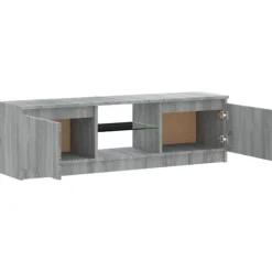 vidaXL TV-bord med LED-belysning Sonoma Grå 120x30x36 cm