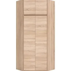 Vinkelskab - Sonoma eg dekoration - 4 døre - B 80,5 cm - ACADEMICA Sonoma ekdekor