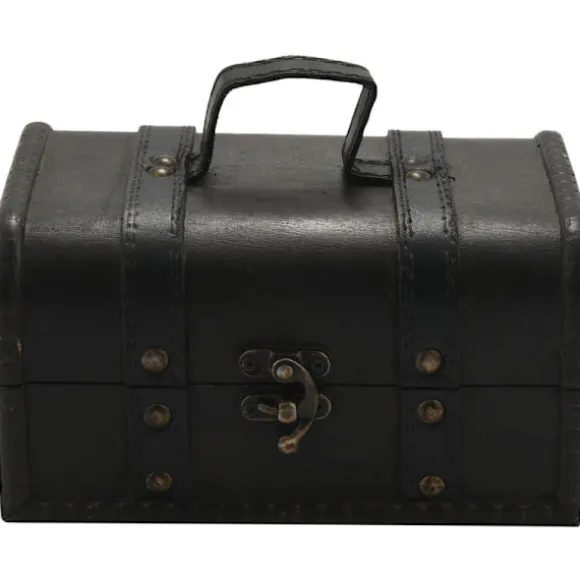 Vintage Trækiste Opbevaringsboks Antik Stil Kjole Organizer Spænde Boks