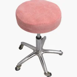 Vinter Barstol Betræk, Rundt Sædebetræk Til Løftestol, Pink_40x40x10cm