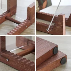 Vinylpladeholder i træ - Vinyl IP-pladeholder - Albumopbevaringsarrangør Display Stand Rack rummer op til 50 albums | DVD'er | CD'er - Brun