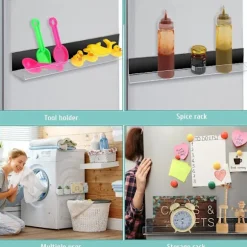 Whiteboard Magnetisk Bogreol Bog Display Rack TRANSPARENT Transparent