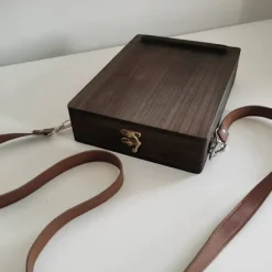 Writers Messenger Trækasse Writers Messenger Træ Briefcase Skrive Opbevaringskasse Kreativ