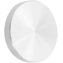 4x Glasplade Adapter Bordben, Aluminium, Rund, 50x8mm, Sølv
