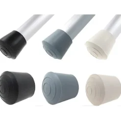 16x Gummi Møbelfødder Dutter Hætter - Mange Størrelser & Farver Tilgængelige - Ideel til Borde & Stole 25 mm Black