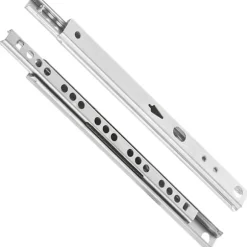 X Skuffeskinner - Skuffeskinne - 17mm X 246mm - Skuffeskinne - Glidebane - Galvaniseret Stål Delvis Udtræksskinner (1 Par)