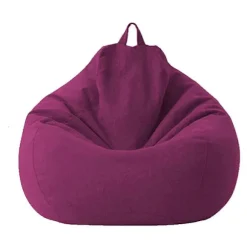 100x120cm Tilbehør Uden Fyld Vaskbart Gaming Solid Sækkestol Sofabetræk Purple 1