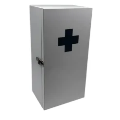 XXL medicinskab, hvidt jern, vægmonteret, 3 hylder