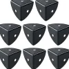 ZK-Metall hjørnebeskyttere, sorte rustfri metalhjørnebeskyttere, velegnede til hjørnebeskyttelse af trækasser, kufferter, flightcases 8 stk [DB]-XF17- | Fyndiq